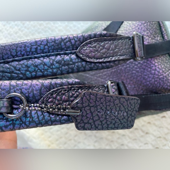 💜COACH MINI BACKPACK 💚 HOLOGRAPHIC OIL SLICK - Picture 14 of 16